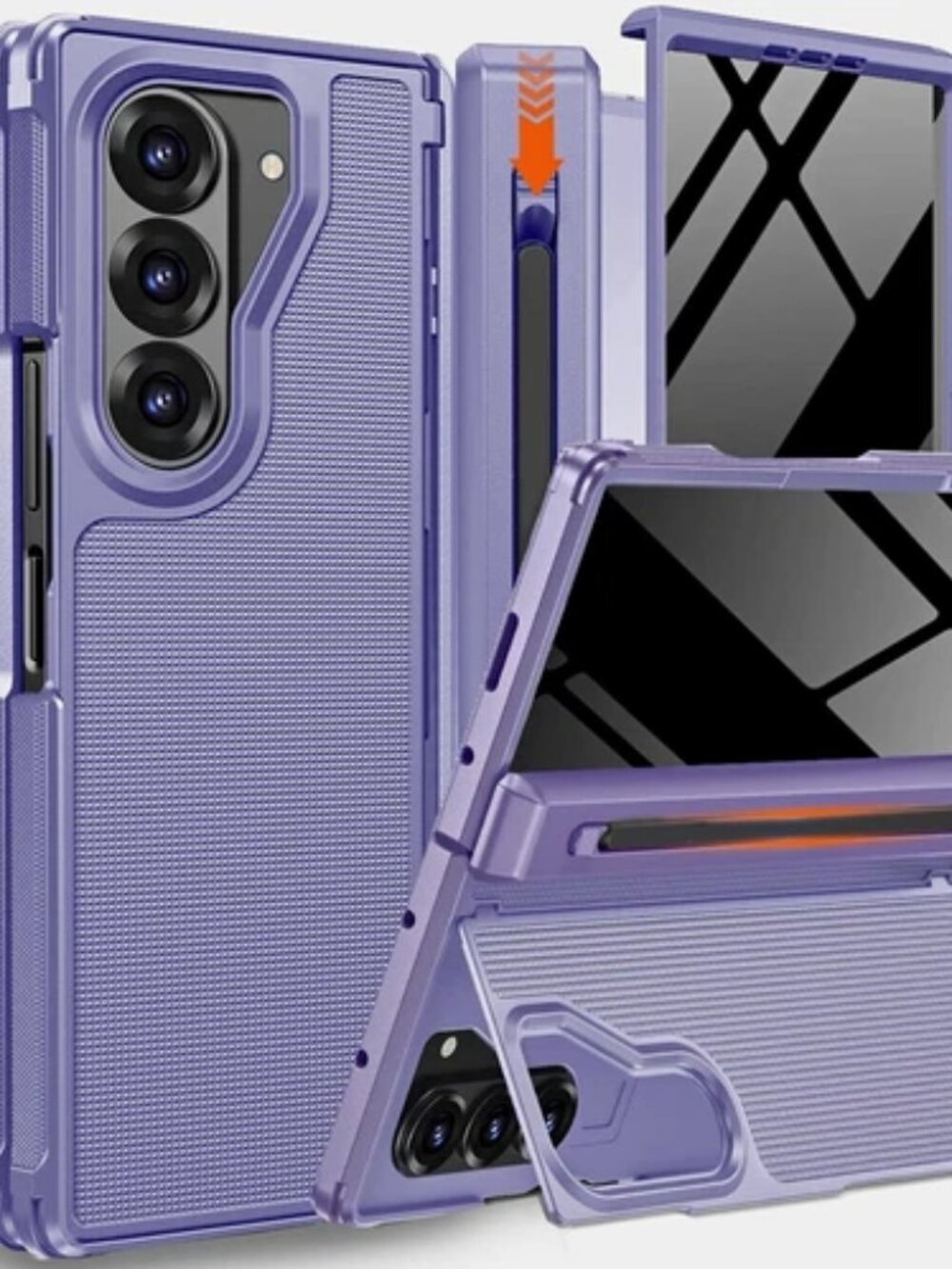 Rugged Full Body Case Kickstand Stylus Holde Privacy Screen for Samsung Z Fold 7